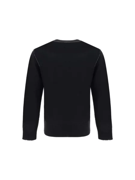 Maison Margiela sweter wełniany lekki czarny