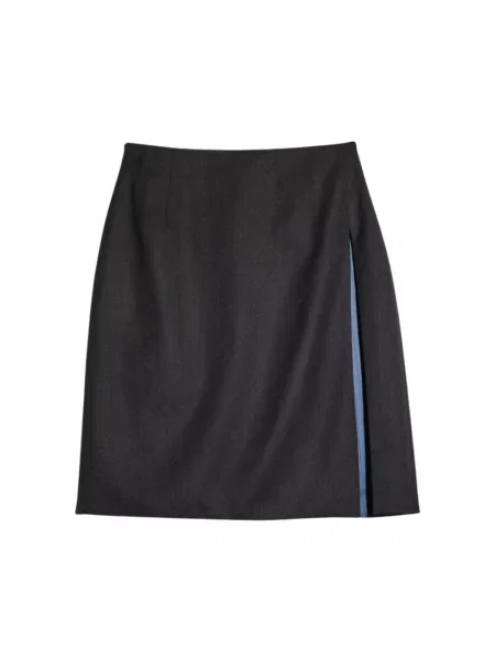 Spódnica mini Gucci wełniana szara