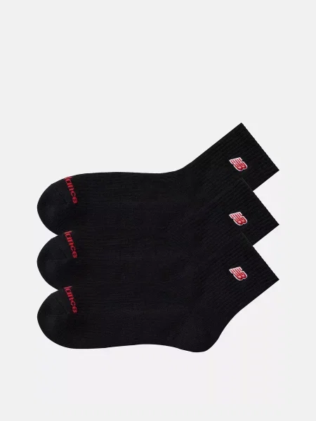 New Balance Patch Logo Ankle Набір шкарпеток Унісекс чорний