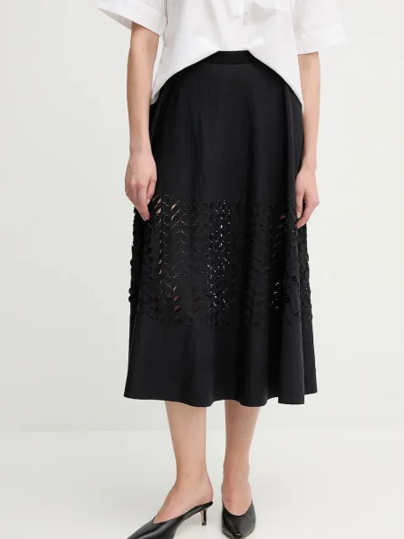 Sandro Ferrone fustă midi evazati negru