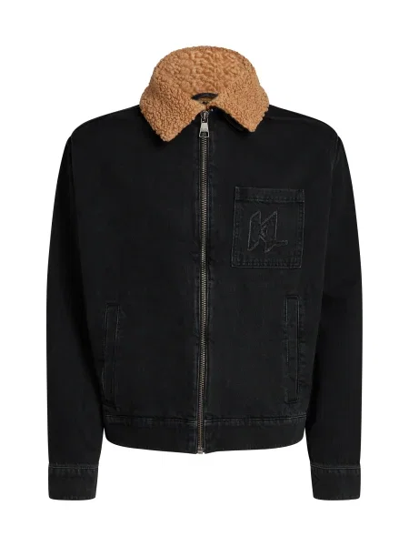 Karl Lagerfeld Prehodna jakna rjava črna