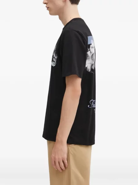 Tricou Filling Pieces cu imagine negru