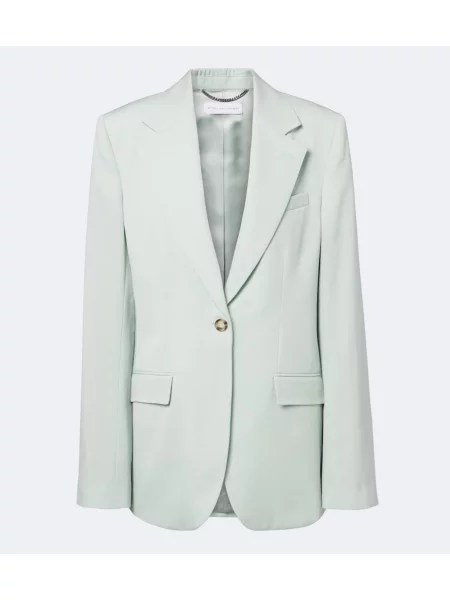 Вълнен блейзър Stella Mccartney зелено
