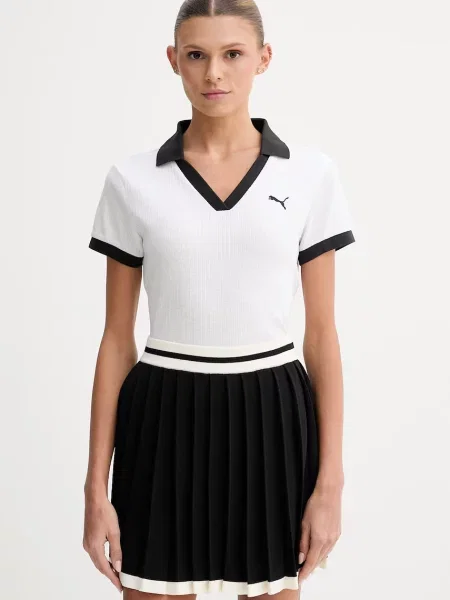 Puma polo Wardrobe Essential Polo biała