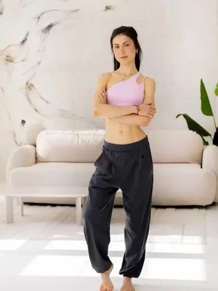 Spodnie do jogi Moonholi Moony Comfy Sweatpants z szare