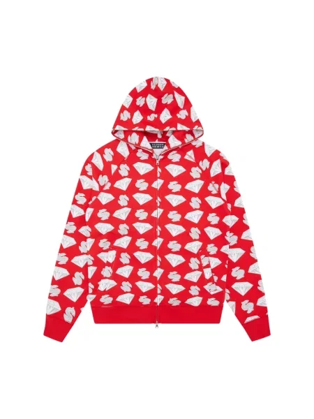 Bluza z kapturem Billionaire z kapturem czerwona