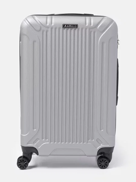 Чемодан Ricco Grande серебряный