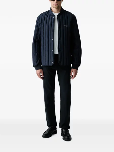 Matlasat geacă Armani Exchange cu imagine albastru