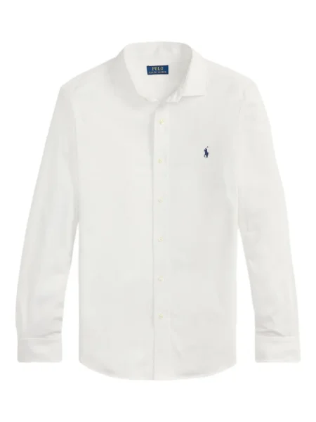 Dlouhá pruhovaná s límcem kšiltovka Polo Ralph Lauren modrá