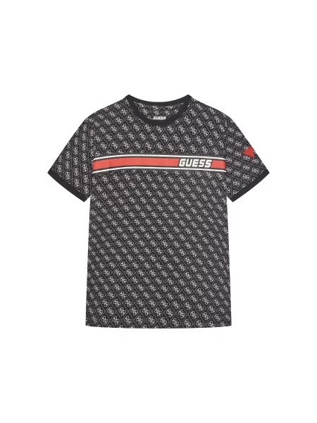 Guess T-Shirt Regular Fit μαύρο