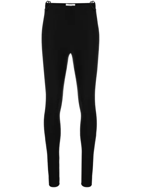 Legginsy Nensi Dojaka z wysoką talią w serca czarne