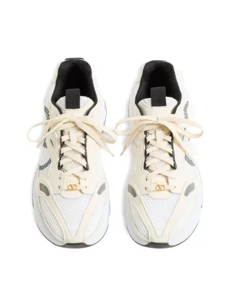 Lniane sneakersy Valentino Garavani białe
