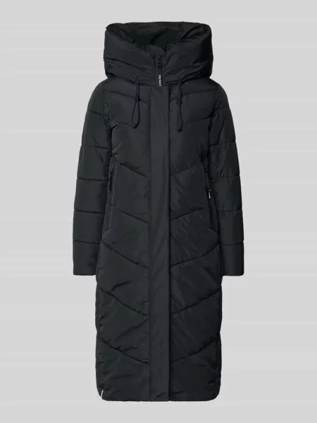 Płaszcz pikowany z kapturem model ‘TEPLE’ Khujo granatowy