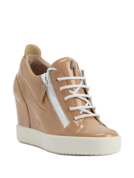 Sneakerși Giuseppe Zanotti din piele cu pană