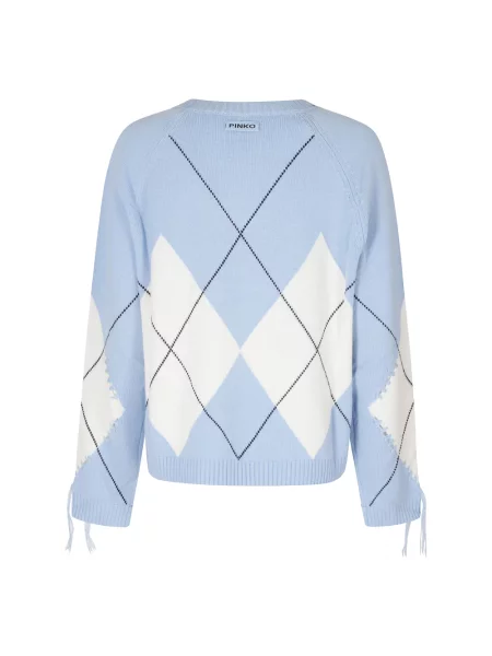 Sweter Pinko wełniany niebieski