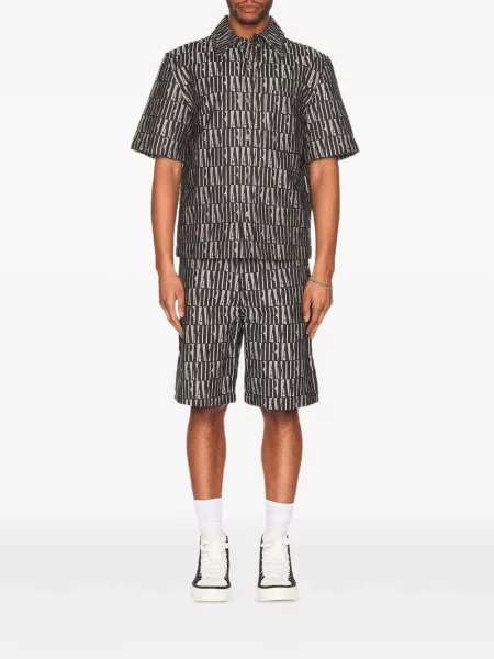 Pantaloni scurți Amiri din jacard negru