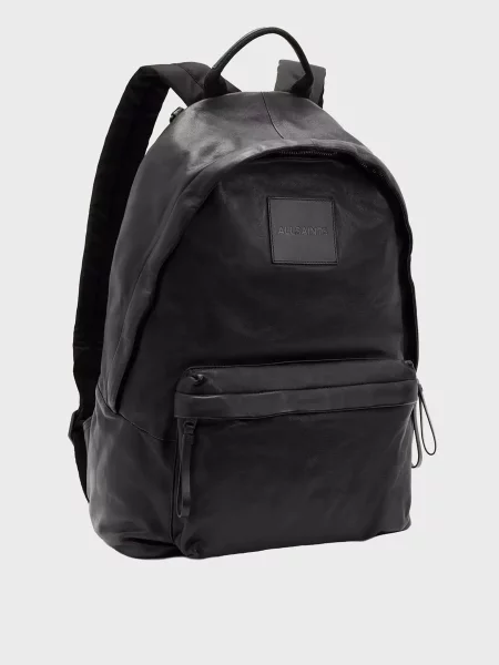 Кожаный рюкзак Allsaints черный