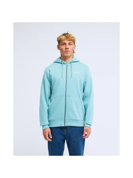 Bluza z kapturem Billabong Arch full zip jasnoniebieska S niebieska