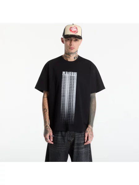 Tricou PLEASURES Blurred T-Shirt Black M negru
