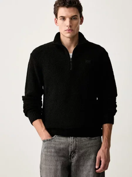 G-Star pulover pentru bărbați Boucle skipper negru
