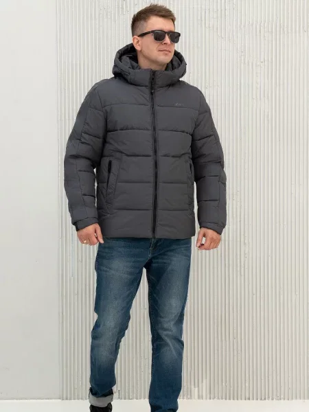 Пуховик City Fashion Classic сірий