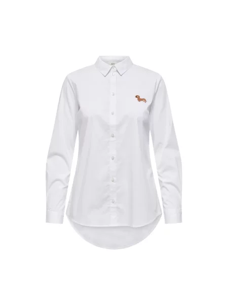 Koszula Jacqueline De Yong z długim rękawem beżowa