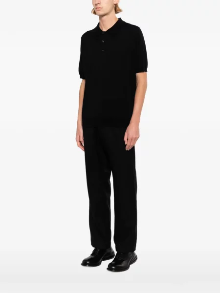 Prugasta polo majica John Smedley crna