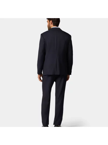 Garnitur Brooks Brothers wełniany w jodełkę niebieski