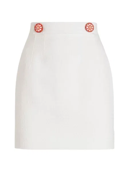Fusta mini Dolce & Gabbana alb