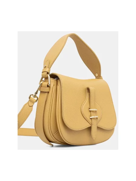 Coccinelle torebka crossbody skórzana MAVERY żółta