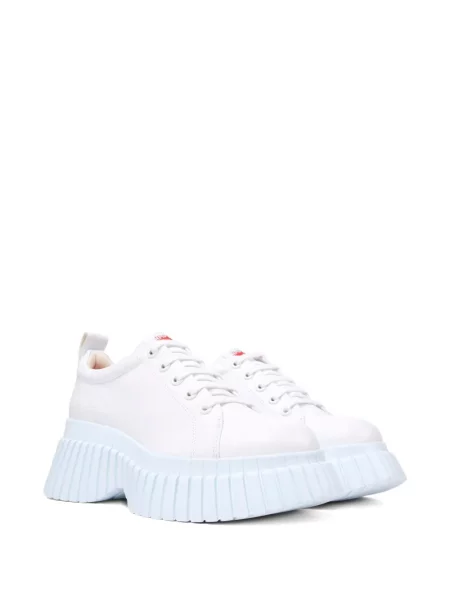 Sneakerși Camper cu șireturi din dantelă alb