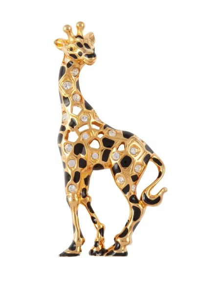 Křišťálová brož Swarovski zlatá