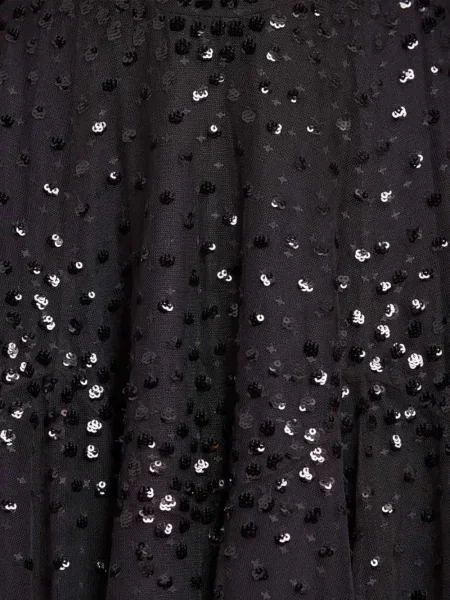 Rochie maxi Needle & Thread cu paiete de costum negru