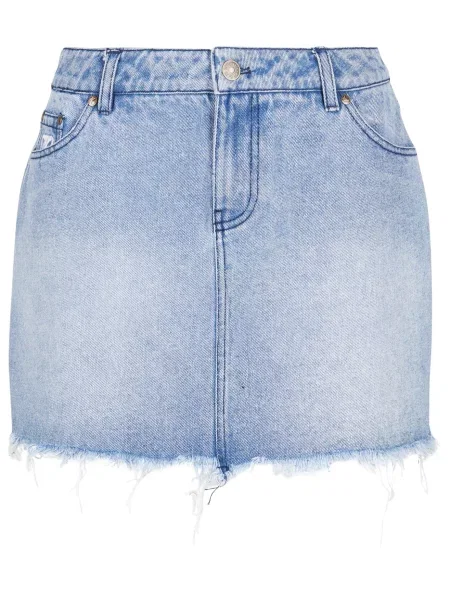 Karl Kani Fustă albastru deschis / maro alb