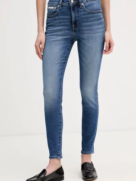 Calvin Klein Jeans blugi skinny pentru femei albastru