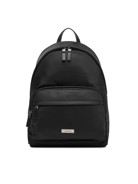 Calvin Klein Nahrbtnik Sleek Round Backpack črna