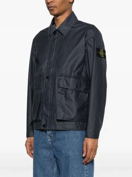 Ceruit geacă Stone Island cu strasuri albastru