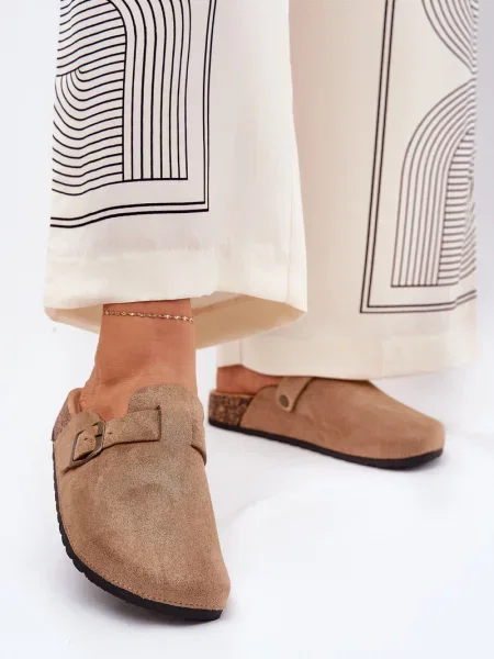 Cokle Boto s platformo z zaponko kaki