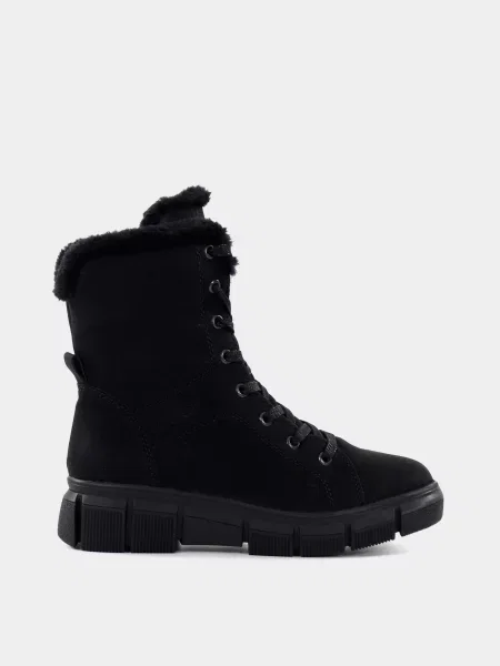 Кожаные ботинки Rieker черные