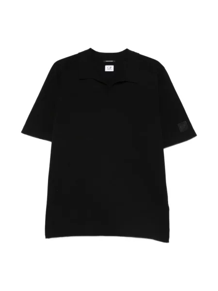 Koszulka polo C.p. Company z kołnierzem czarna