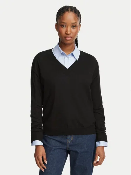 Weekend Max Mara Pulover Fiocchi negru