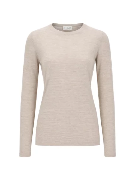 Lung pulover Brunello Cucinelli tricotate