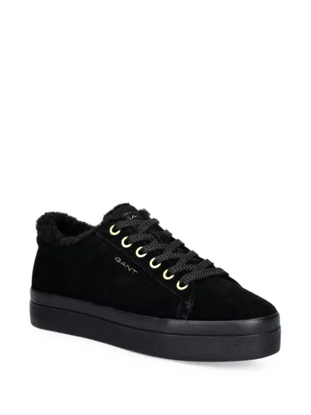 Sneakerși Gant din piele de căprioară negru