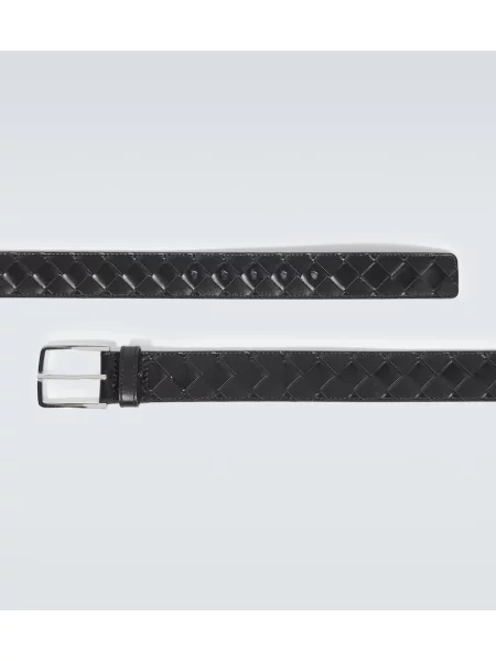 Curea Bottega Veneta din piele negru