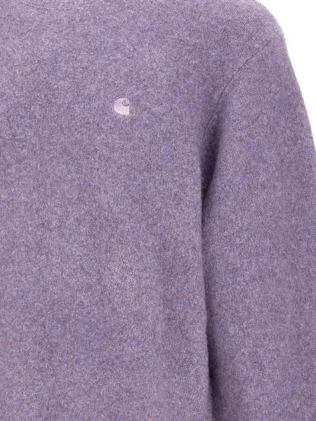 Πουλόβερ Carhartt Wip με κέντημα μωβ