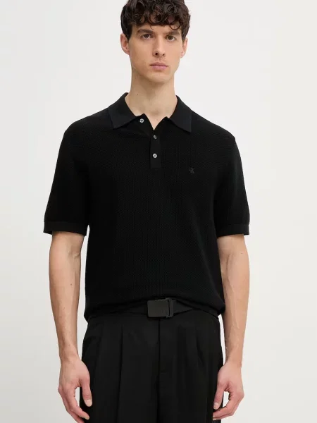 Calvin Klein Tricou polo negru