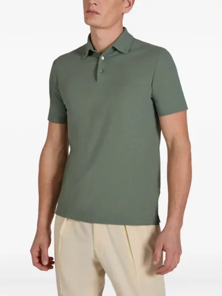Polo Zanone scurt verde