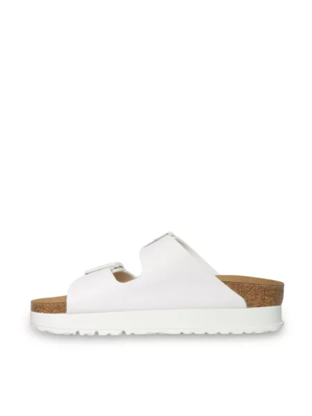 Klapki Birkenstock skórzane białe