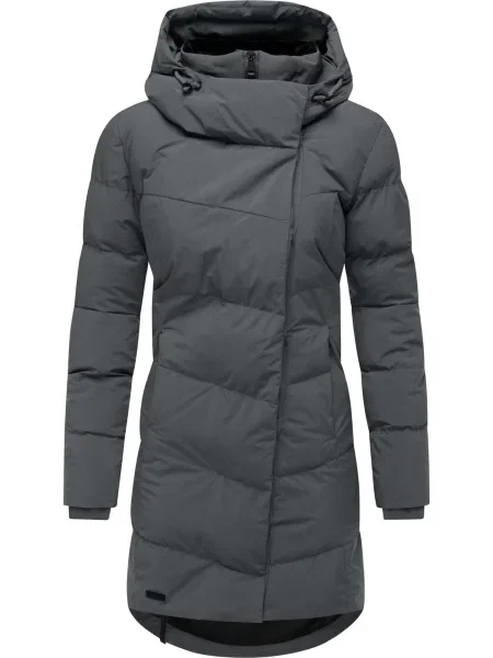 Ragwear Palton funcțională Youmoda metalic gri