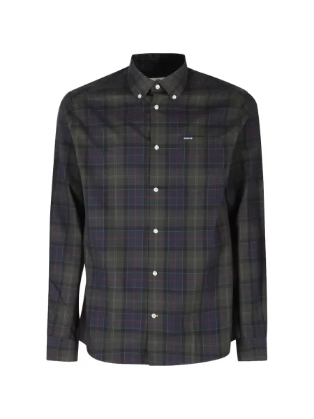 Lung cămașă Barbour verde